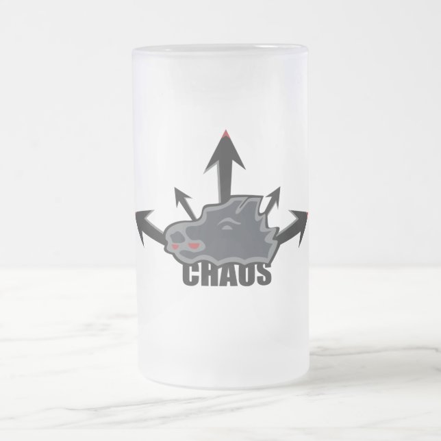 Vidro Jateado Caneca de cerveja do caos (Centro)