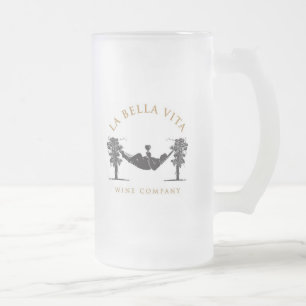 Vidro Jateado Caneca de cerveja do Co do vinho de Vita do La