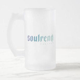 Vidro Jateado Caneca de cerveja do crânio de Soulrend