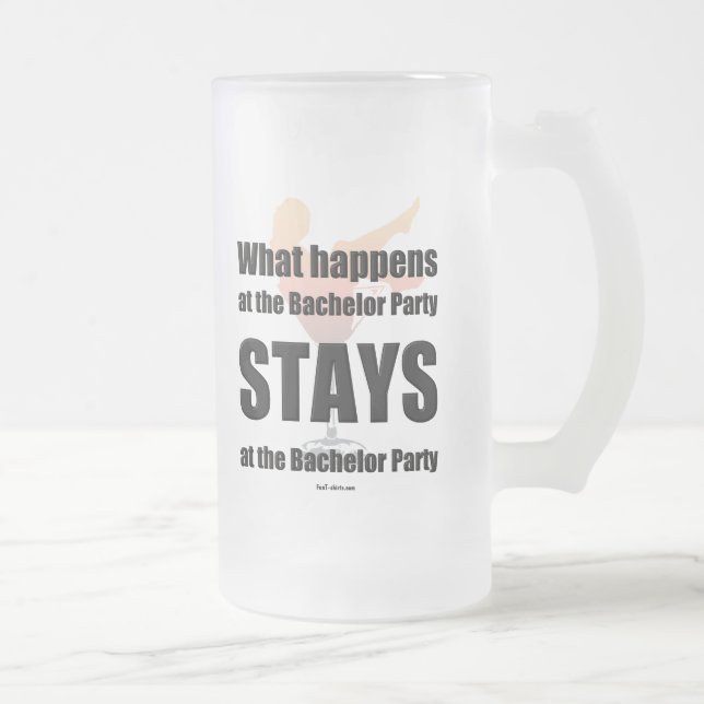 Vidro Jateado Caneca de cerveja do despedida de solteiro (Direita)