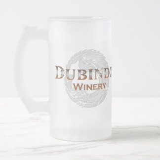 Vidro Jateado Caneca de cerveja do fosco da adega de Dubindil