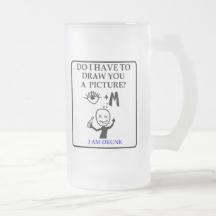 Vidro Jateado Caneca de cerveja do fosco das ideias de