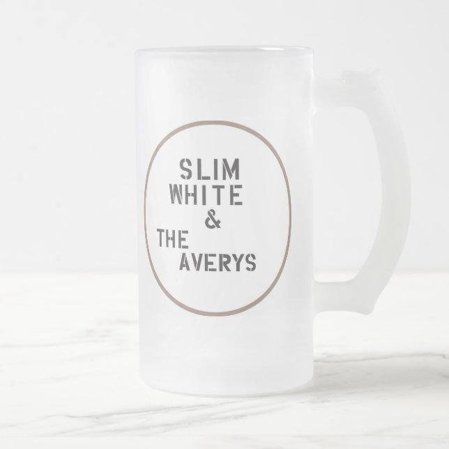 Vidro Jateado Caneca de cerveja do fosco de Averys (Direita)