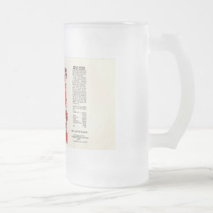 Vidro Jateado Caneca de cerveja do fosco de KFAT