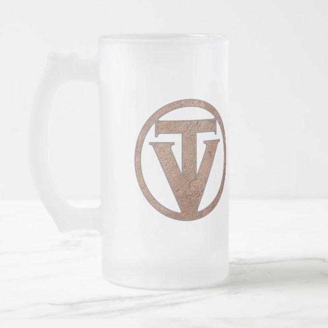 Vidro Jateado Caneca de cerveja do fosco de TrueVanguard (Esquerda)