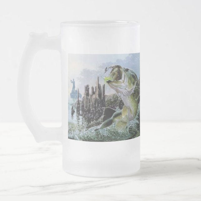 Vidro Jateado Caneca de cerveja do fosco do dia dos pais dos (Esquerda)