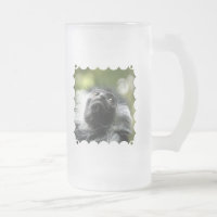 Caneca de cerveja do fosco do macaco de Colobus de