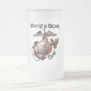 Vidro Jateado Caneca de cerveja do pai do mundo a melhor