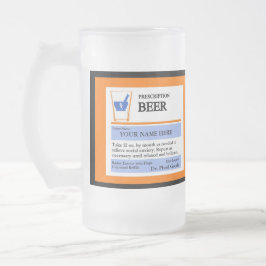 Vidro Jateado Caneca de cerveja feita sob encomenda da