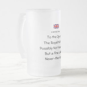 Vidro Jateado Caneca de Cerveja Geada Divertida Brinde Real da R