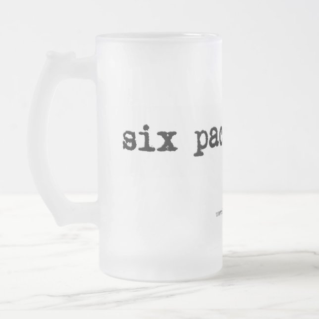 Vidro Jateado Caneca de cerveja gelado (Esquerda)