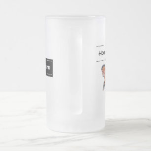 Vidro Jateado Caneca de cerveja gelado