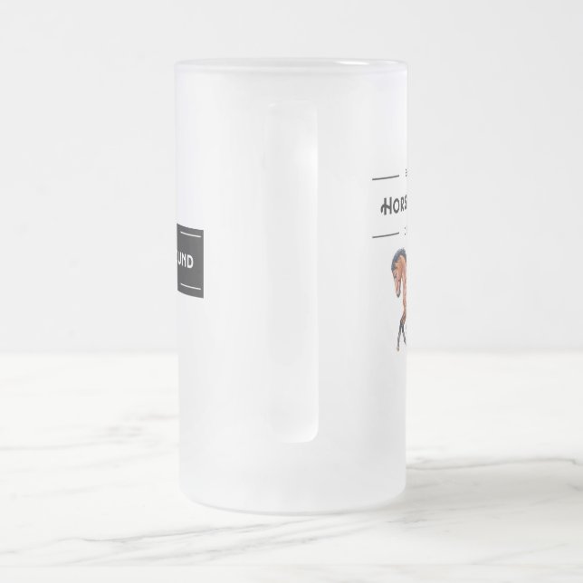 Vidro Jateado Caneca de cerveja gelado (Alça)