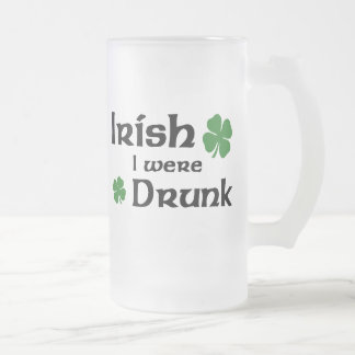 Vidro Jateado Caneca de cerveja irlandesa