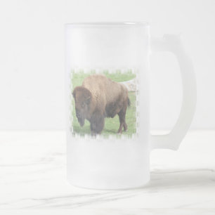 Vidro Jateado Caneca de cerveja norte-americana do fosco do