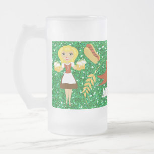 Vidro Jateado Caneca de Cerveja Oktoberfest - SRF