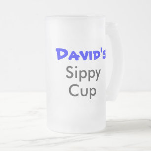 Vidro Jateado Caneca de cerveja personalizada de cerveja Sippy C