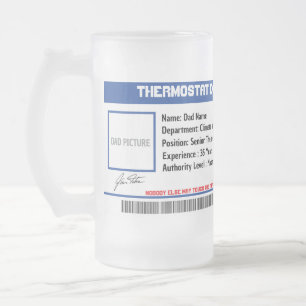Vidro Jateado Caneca de cerveja personalizada para o papai super