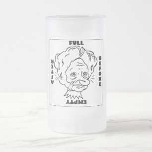 Vidro Jateado Caneca dos óculos de proteção da cerveja