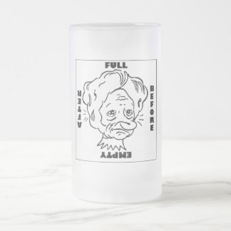 Vidro Jateado Caneca dos óculos de proteção da cerveja