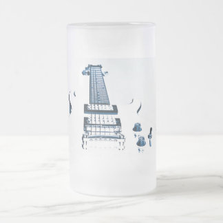 Vidro Jateado Caneca ou caneca de cerveja de café da imagem da