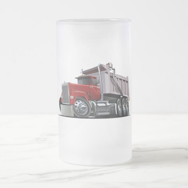 Vidro Jateado Cartoon fosco caneca de cerveja (Centro)