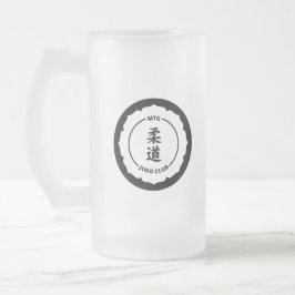 Vidro Jateado Clube do judo de MTG - caneca de cerveja do fosco