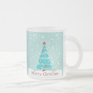 Vidro Jateado "Deixe-o nevar" caneca de café do Feliz Natal