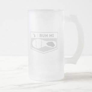 Vidro Jateado Funcione a caneca de cerveja do MI