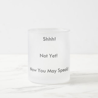 Vidro Jateado Grande caneca de café do fosco