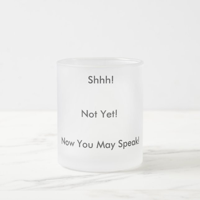 Vidro Jateado Grande caneca de café do fosco (Centro)