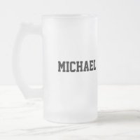 Nome personalizado solteiro cerveja caneca de cerv