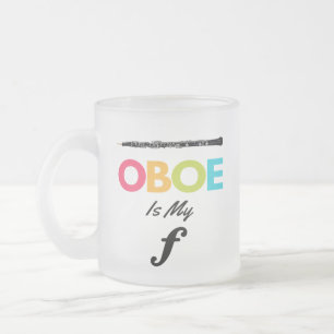 Vidro Jateado O Oboe Colorido É A Minha Caneca De Café Engraçada