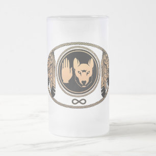 Vidro Jateado Primeira caneca da caneca de cerveja da arte dos