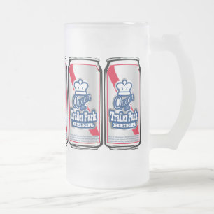 Vidro Jateado Rainha da caneca de cerveja do parque de caravanas
