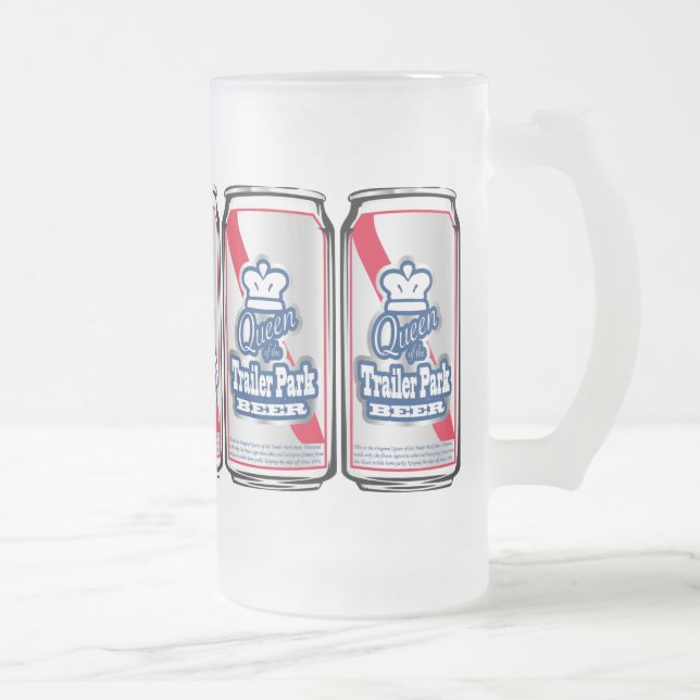Vidro Jateado Rainha da caneca de cerveja do parque de caravanas (Direita)