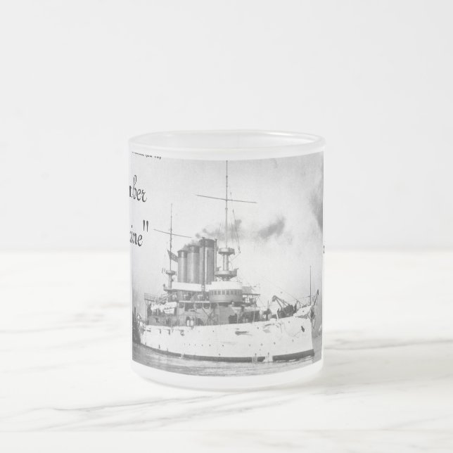 Vidro Jateado Recorde a caneca de café de Maine (Centro)