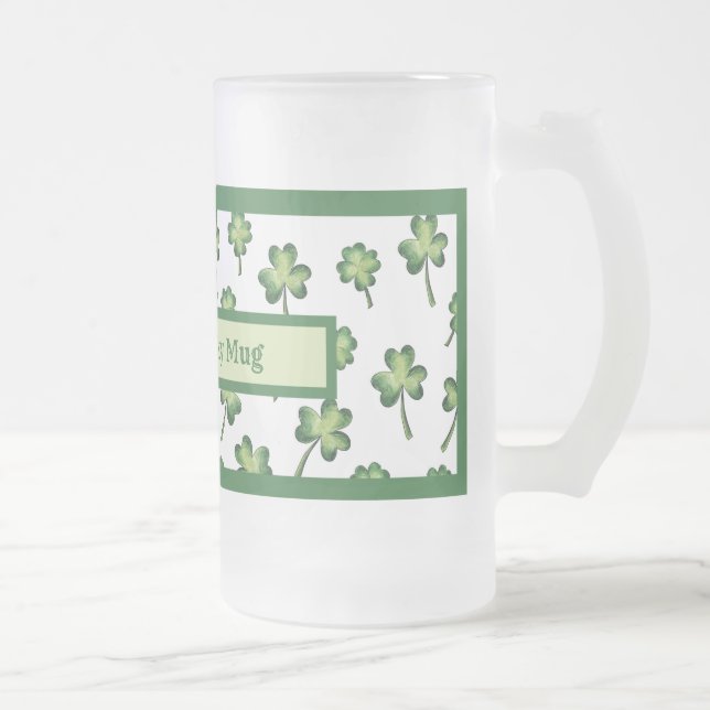 Vidro Jateado Rua, dia de Patrick, Caneca de cerveja de cerveja  (Direita)
