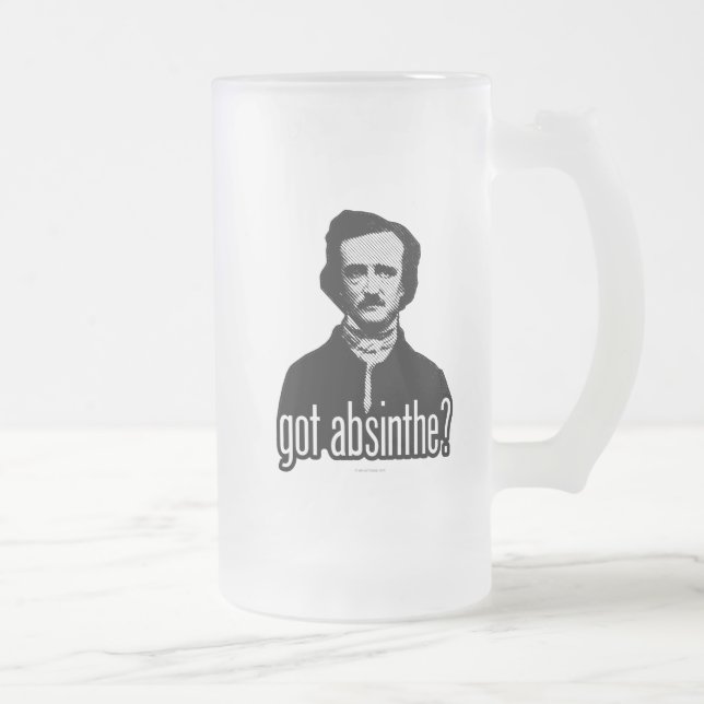 Vidro Jateado tem Absinthe? caneca de cerveja de fosco (Direita)