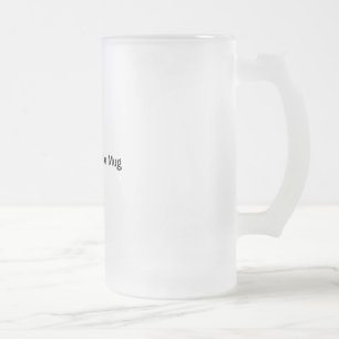 Vidro Jateado ÚLTIMA caneca de cerveja afortunada