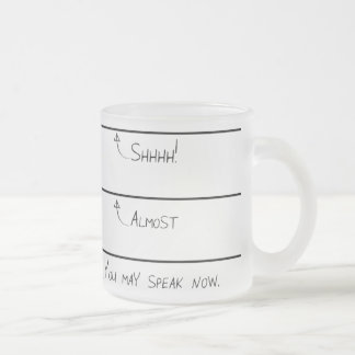 Vidro Jateado Você pode falar agora geou a caneca de café