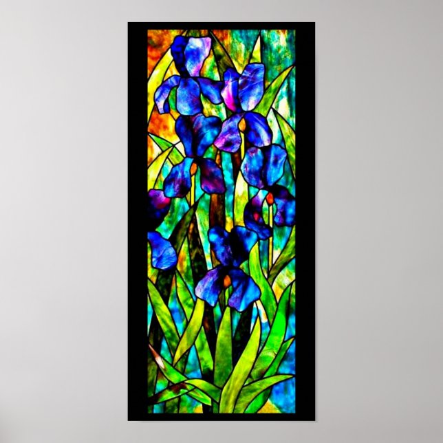 Vidro-Louis Tiffany 107 poster (Frente)
