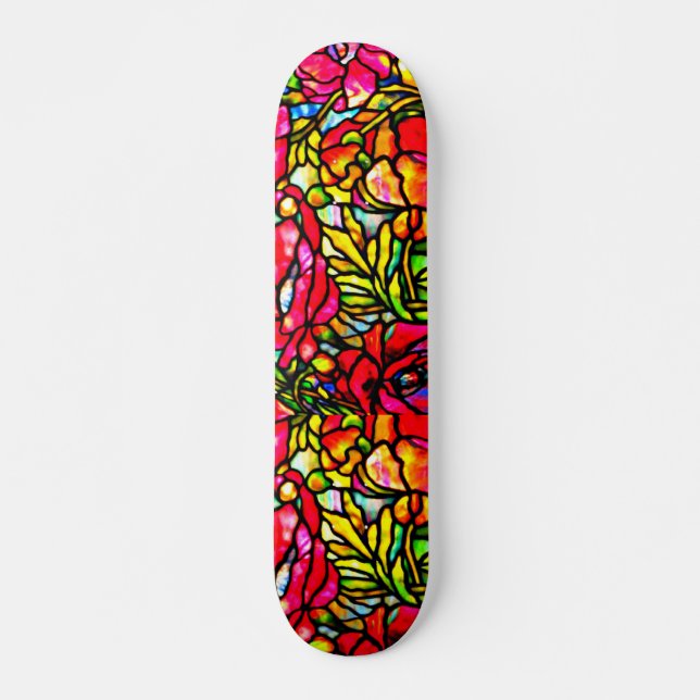 Vidro-Louis Tiffany 3, Manchado de skate (Frente)