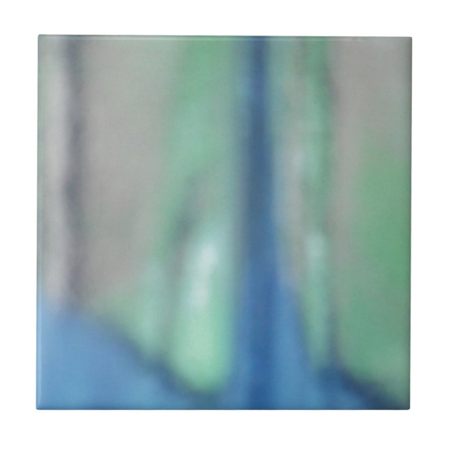 Vidro-marinho verde-azul e verde-lacrimogêneo (Frente)