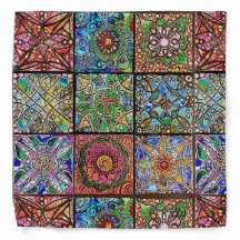 Vidro Obtido Mandala Bandana - Julie Ann Stricklin