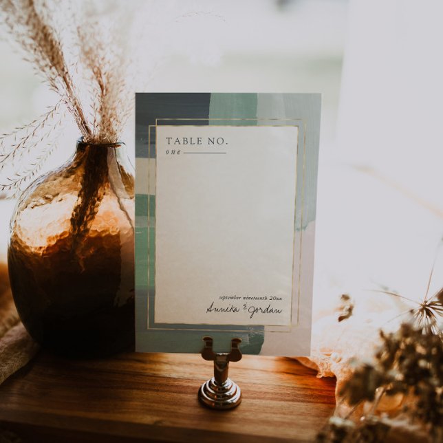 Vidro Oceano litoral | Cartão de Número de Tabela (Criador carregado)