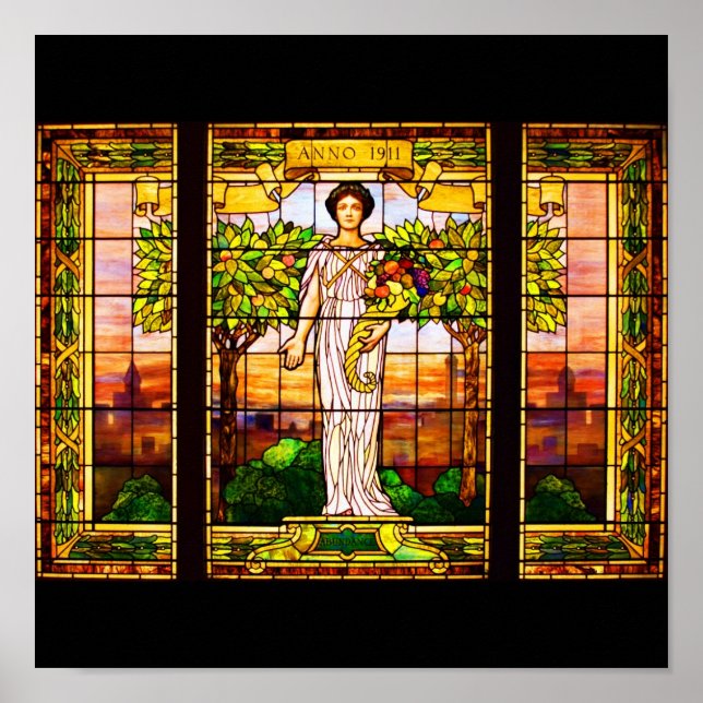 Vidro-Tiffany 9 com poster (Frente)
