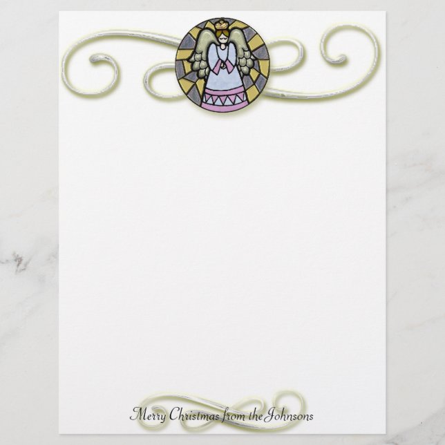 Vidro velho, movido, parece Angel Natal (Frente)