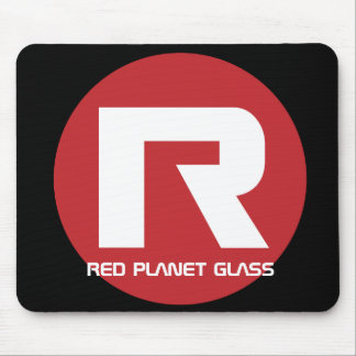 Vidro vermelho Mousepad do planeta