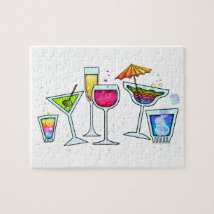 VIDROS de COCKTAIL QUEBRA-CABEÇA ou LATA do